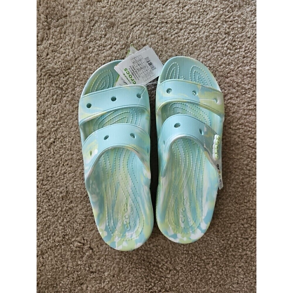 Crocs Men's Classic Slide Sandal Size 11 Marbled Tie Dye